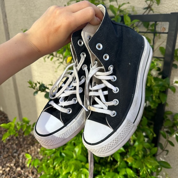 Converse Shoes Black Platform Converse Poshmark
